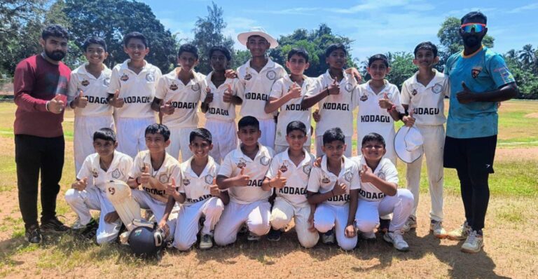 ಮೈಸೂರು ವಿಭಾಗ ಮಟ್ಟದ ಬಾಲಕರ ಕ್ರಿಕೆಟ್ ಪಂದ್ಯಾಟದಲ್ಲಿ ಕೊಡಗು ವಿಜಯ
