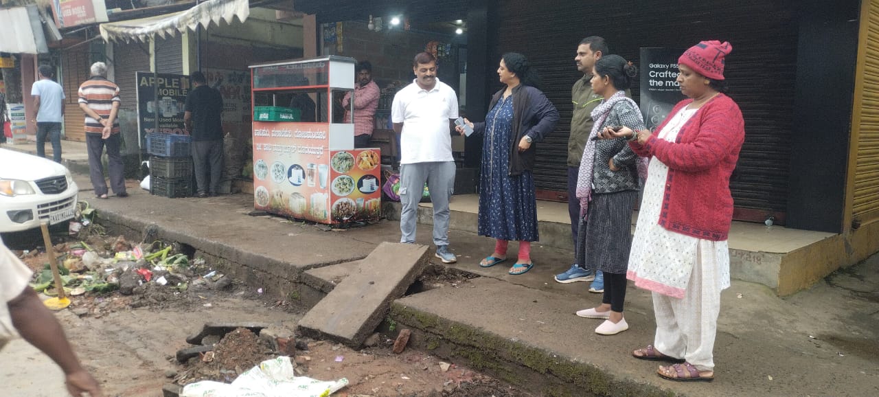 ಕೃತಕ ಪ್ರವಾಹ, ಅನಧಿಕೃತ ತಡೆ ತೆರವಿಗೆ, ವಿರಾಜಪೇಟೆ ಪುರಸಭೆ ಕಾರ್ಯಾಚರಣೆ