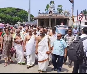 ಜನಿವಾರ ವಿವಾದ, ಕುಶಾಲನಗರದಲ್ಲಿ ಪ್ರತಿಭಟನೆ…
