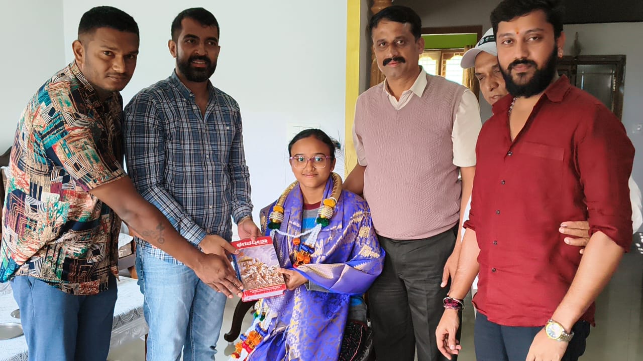 ಸಾಧಕಿ ನಿಧಿ ಅವರನ್ನು ಸನ್ಮಾನಿಸಿದ ಶಾಸಕ ಡಾ. ಮಂಥರ್‌ ಗೌಡ